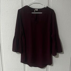 Chic Burgundy Blouse for Women